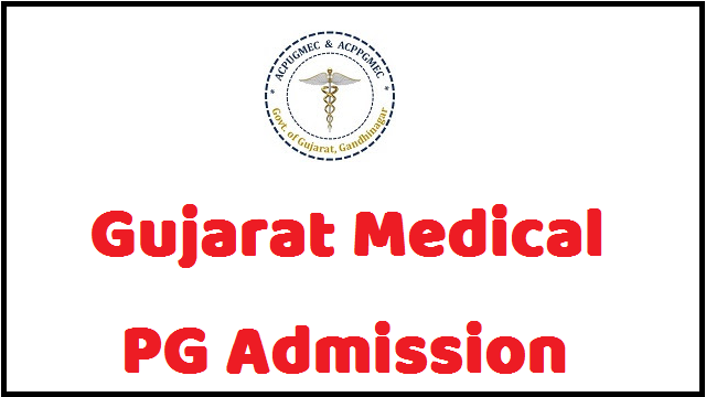 Gujarat PG Medical Admission