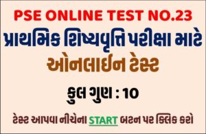 GSEB PSE Online Test 23