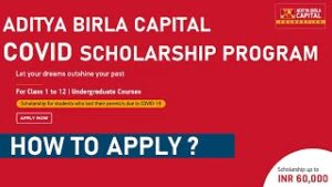 Aditya Birla Capital COVID Scholarship Program