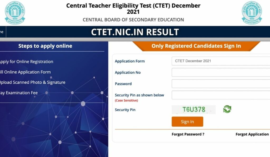 CTET RESULT 2022