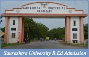 Saurashtra University B.Ed Admission
