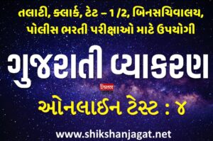 Gujarati Vyakaran Online Test 4